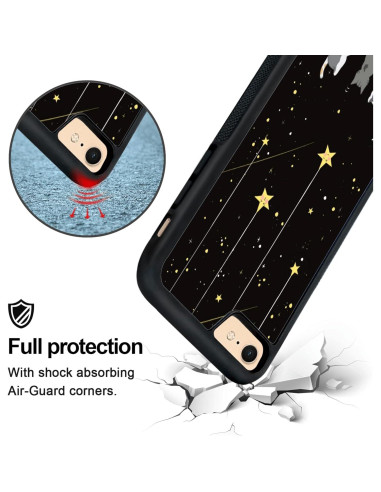 Funda Antideslizante para iPhone 7/8/SE Gato Negro Onemiliayears