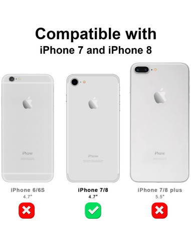 Funda Antideslizante para iPhone 7/8/SE Gato Negro Onemiliayears