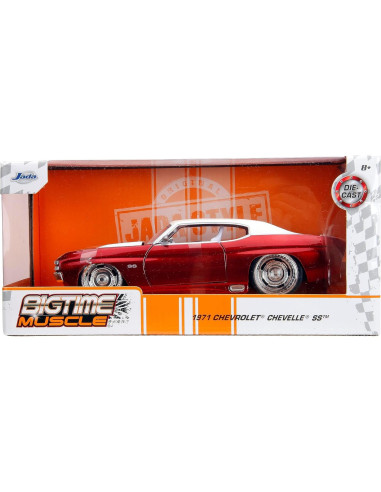 Coche Die-Cast 1:24 Jada Toys 1971 Chevy Chevelle Rojo