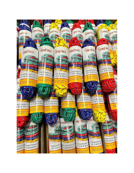 Cuerda de Polipropileno Trenzada SunnyFence 200ft 4 Colores
