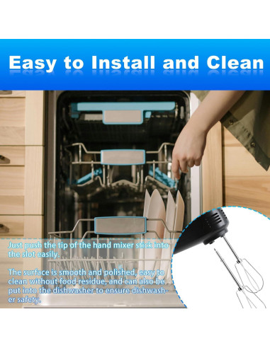 2 Accesorios de Batidores de Mezclador Lyreh X19092 Acero Inoxidable