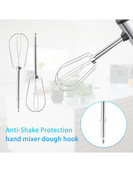 2 Accesorios de Batidores de Mezclador Lyreh X19092 Acero Inoxidable