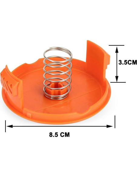 Paquete de 4 tapas de repuesto Black Decker para recortadora