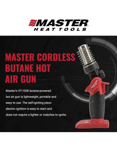 Pistola de Calor Inalámbrica Master Appliance HT-1000 Butano 2