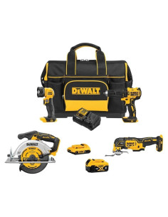Kit de Herramientas DEWALT 20V MAX* 4 en 1 con Almacenamiento