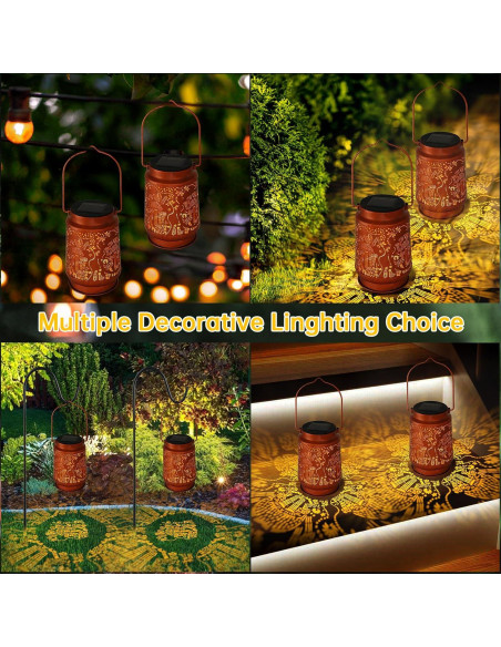 Linternas Solares Colgantes YWYWLED - Decorativas para Jardín