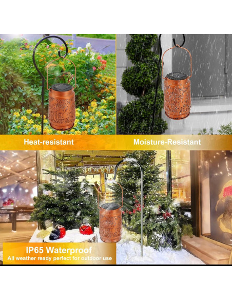 Linternas Solares Colgantes YWYWLED - Decorativas para Jardín