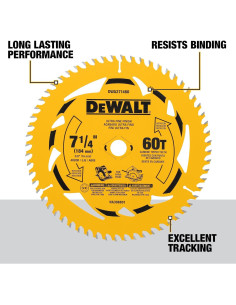 Hoja de sierra circular DEWALT 7-1/4" 60T DWA271460 2