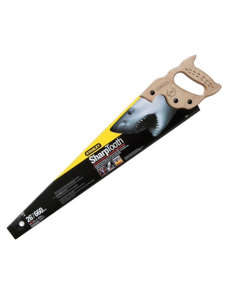 Sierra Manual Stanley 66 cm 12 TPI SharpTooth para Madera