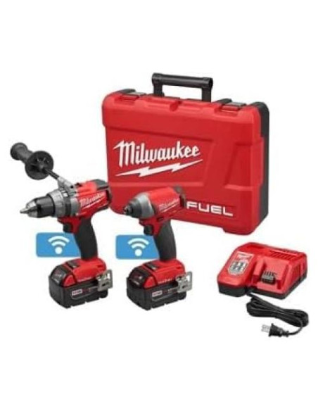 Kit Taladro y Atornillador Milwaukee M18 FUEL 18V 2 Herramientas