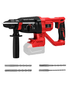 Taladro de Martillo Rotativo Inalámbrico LEZZYRUCK 18V 1600 RPM