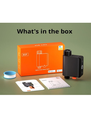 Válvula de Agua Inteligente Smilewolf Zigbee 3.0 Riego Automático
