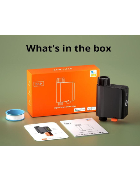 Válvula de Agua Inteligente Smilewolf Zigbee 3.0 Riego Automático