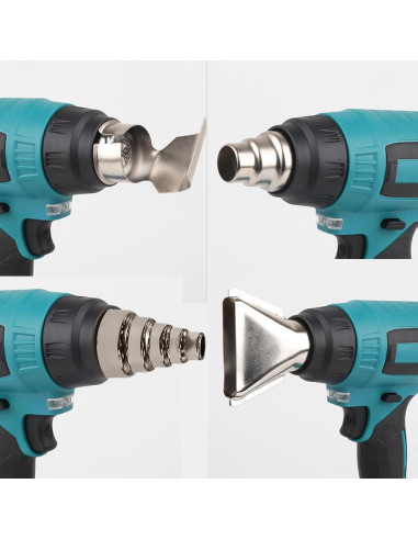 Kit de 4 Boquillas para Pistola de Calor Wvapzwr - Acero Inoxidable