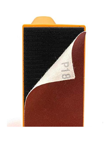 Bloque de Lijado POWERTEC con 40 Hojas de Lija 14.6x7.3cm