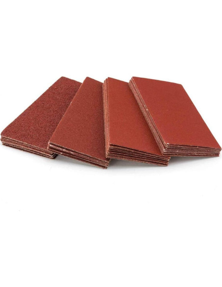 Bloque de Lijado POWERTEC con 40 Hojas de Lija 14.6x7.3cm