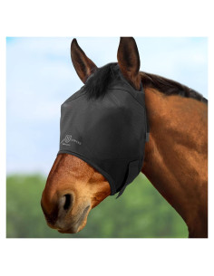 Máscara para Moscas de Caballo Harrison Howard Negra Mediana