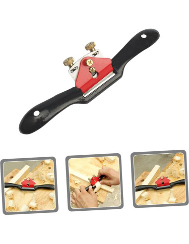 Cepillo de mano Lurrose de acero aleado 25x7cm para carpintería