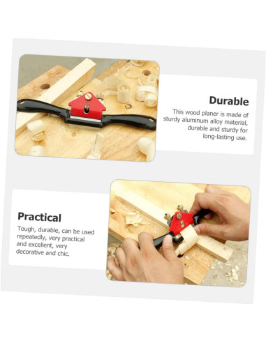 Cepillo de mano Lurrose de acero aleado 25x7cm para carpintería