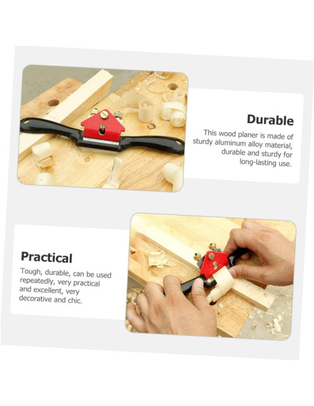 Cepillo de mano Lurrose de acero aleado 25x7cm para carpintería