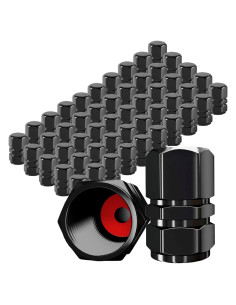 50 Tapones de Válvula de Neumático Z-oneMart Hexagonales