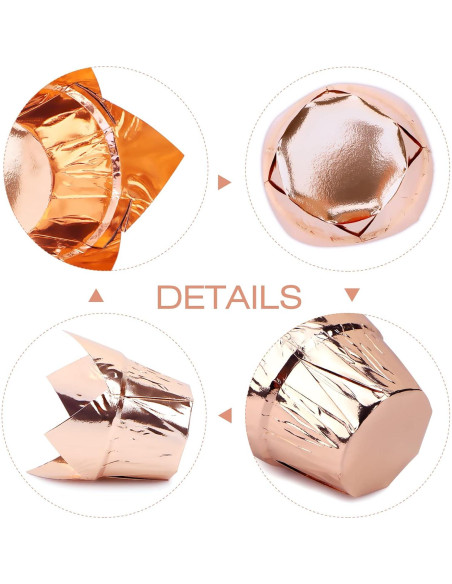 EUSOAR 50 Tazas de Aluminio Desechables 3.5oz para Postres