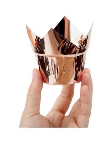 EUSOAR 50 Tazas de Aluminio Desechables 3.5oz para Postres