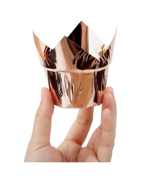 EUSOAR 50 Tazas de Aluminio Desechables 3.5oz para Postres