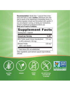 Extracto de Cardo Mariano Nature's Way 175 mg 120 Cápsulas 2