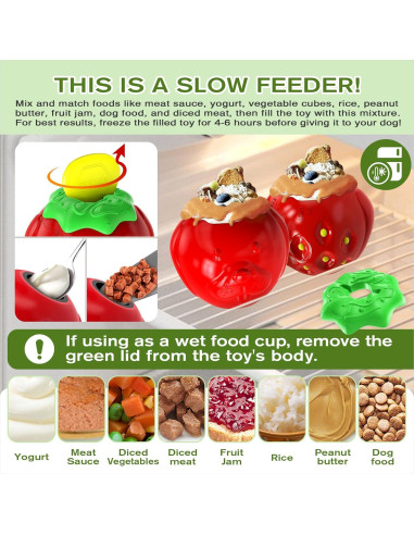 Juguete Masticable para Perros TLKNG Fresa Grande 321g