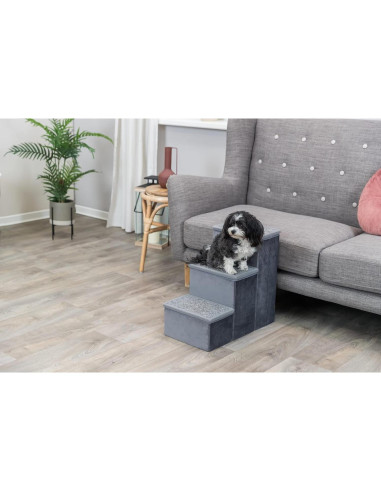 Escaleras para Mascotas TRIXIE de 3 Pasos Plegables con Almacenamiento