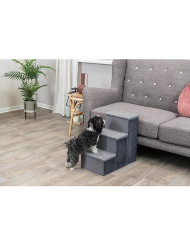 Escaleras para Mascotas TRIXIE de 3 Pasos Plegables con Almacenamiento