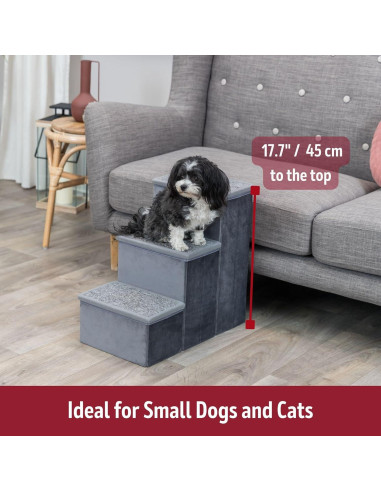 Escaleras para Mascotas TRIXIE de 3 Pasos Plegables con Almacenamiento