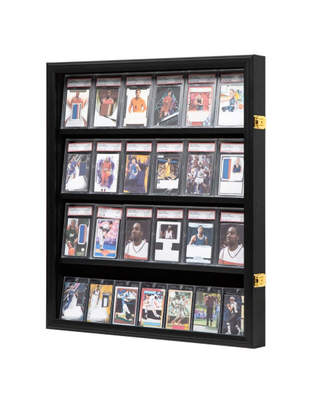 Exhibidor de Tarjetas Deportivas Temgee 24" Negro Vertical Exhibidor de Tarjetas Deportivas Temgee 24" Negro Vertical