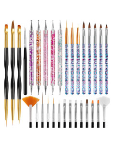 Kit de 31 Pinceles de Arte de Uñas TOCOLES - Gel y Diseño