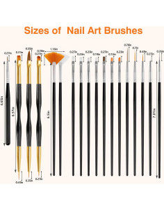 Kit de 31 Pinceles de Arte de Uñas TOCOLES - Gel y Diseño 2