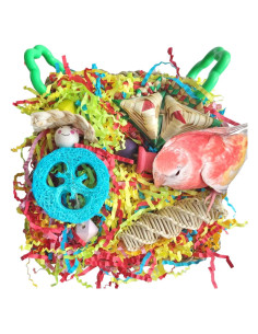 Juguete para Aves Tyotrbs 5.5" Azul - Forrajeo y Escalada