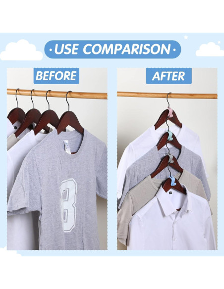 Ganchos Conectores para Perchas Fumete 300 Pcs Ahorra Espacio