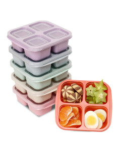 Contenedores de Comida BE OVER QUALITY 6 Pack 4 Compartimentos
