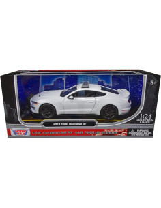 Coche de Policía Diecast Motormax 76979 Escala 1/24 Blanco 2