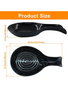 Soportes para Cucharas de Plástico PHITUODA - 2 Unidades Negro 2