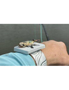 Banda de Muñeca Magnética Lid Rig para Pesca con Mosca - Silicona Blanca 2
