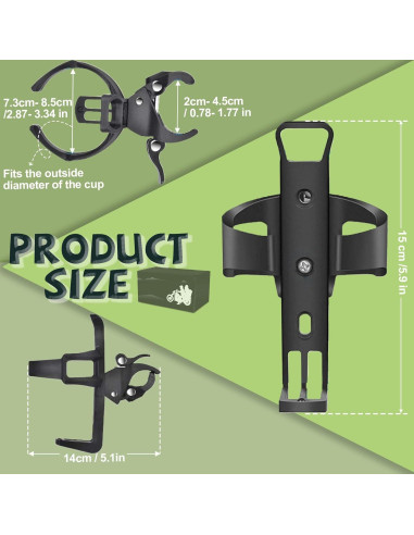 Soporte de Botella de Agua GLDYTIMES 360 para Bicicleta