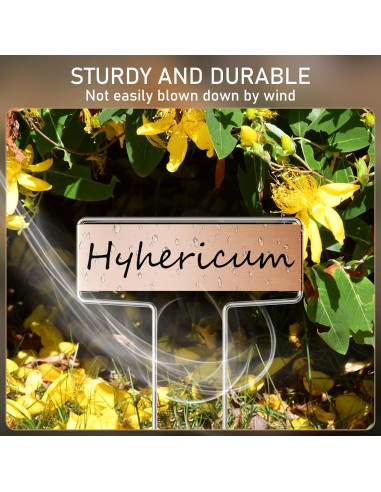 25 Etiquetas de Metal para Plantas Cureder - 15.5 cm Resistentes