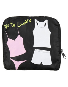 Bolsa de Lavandería de Viaje Miamica Negra Expandible 53.3x55.9cm