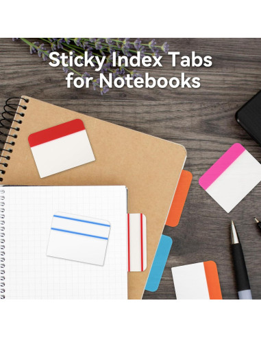 600 Pestañas Adhesivas Tecreddy 5.08 cm Multicolor Reposicionables