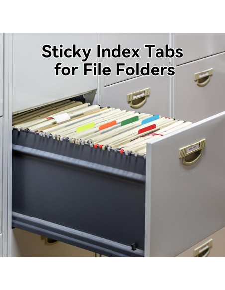 600 Pestañas Adhesivas Tecreddy 5.08 cm Multicolor Reposicionables