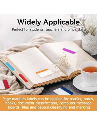 600 Pestañas Adhesivas Tecreddy 5.08 cm Multicolor Reposicionables