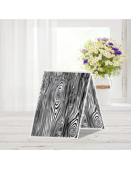 Carpeta de Embossing Glodecart 18x12 cm Texturizada Madera