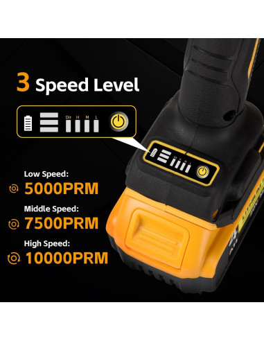 Amoladora Angular Inalámbrica SpomacGek 21V 4-1/2" 10000RPM